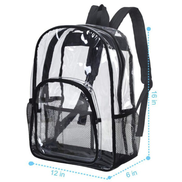 Clear Backpack School bag size