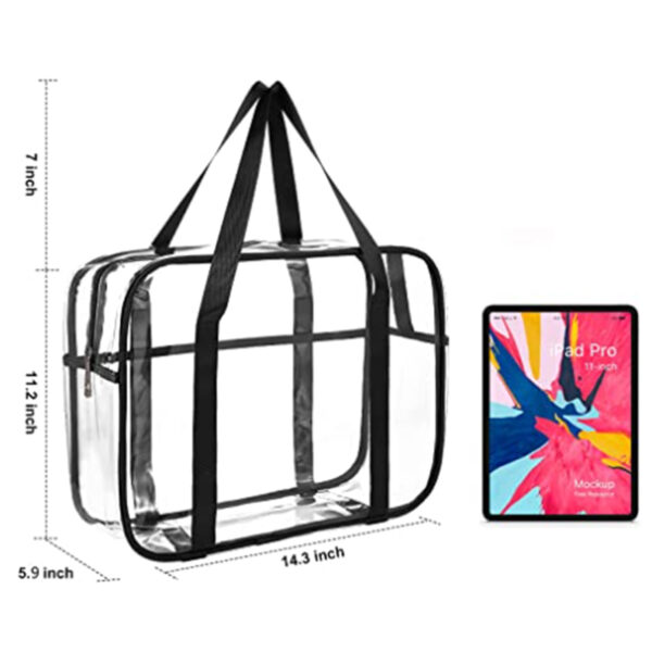 Clear Cosmetics Bag size