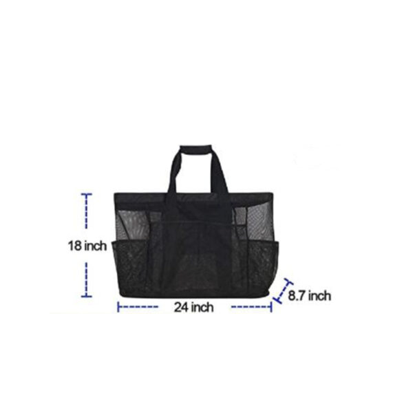 Mesh Beach Totes Bags size