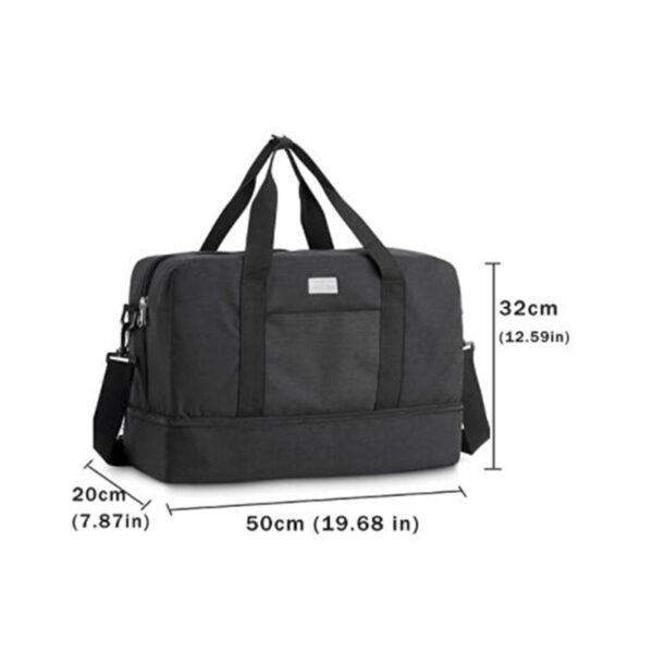 Sport Duffel Bag with Shoes Compartment size