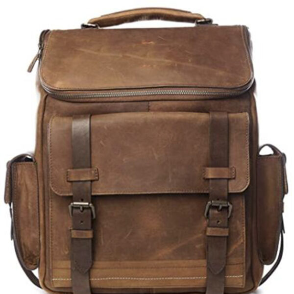 Vintage Leather Laptop Backpack