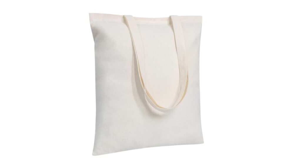 flat cotton canvas bag