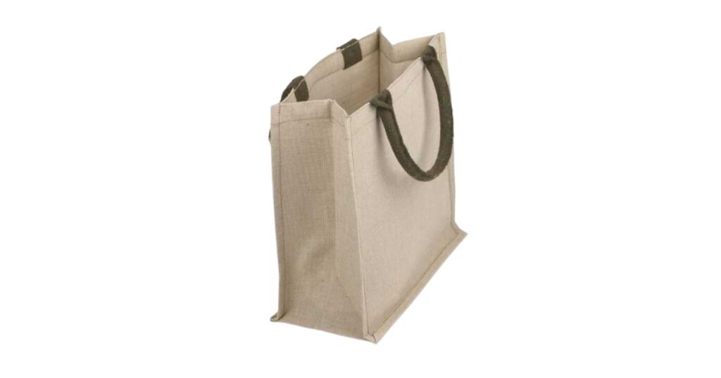 jute cotton canvas tote bag